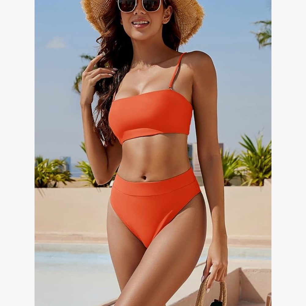 NWOT Orange Bikini 👙 - Picture 2 of 7
